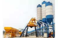 Aggregate,water and admixture weighing in the concrete mixing station in Pakistan