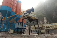 Structure and introduction of HZS75 concrete batching plant