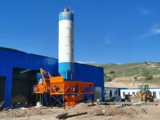 HZS35 Concrete Batching Plant, 35 cbm Concrete Mixing Plant