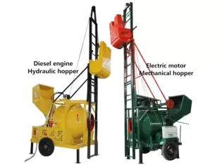 Concrete Mixer With Winch