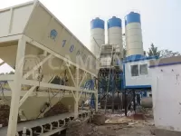 Compact concrete batching plant in Lagos, Nigeria