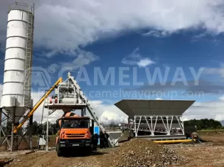 Concrete Batching Plant for Sale in Mongolia, Ready Mix Concrete Plant Mongolia