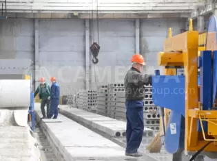 Precast concrete components production line