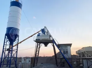90m3/h Concrete Batching Plant for Sale in Middle East