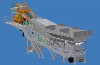Foundation-free Concrete Batching Plant