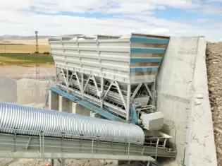 HZS120 compact concrete batching plant for sale
