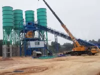 HZS180 Concrete Mixing Plant for Sale in Myanmar