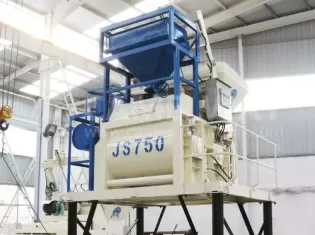 JS750 Concrete Mixer,Twin Shaft Concrete Mixer for sale