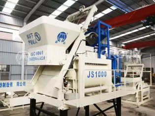 JS1000 Concrete Mixer,1000L Twin Shaft Concrete Mixer