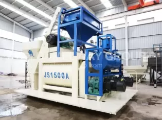 JS1500 Concrete Mixer,Twin Shaft Concrete Mixer,1500L Concrete Mixer