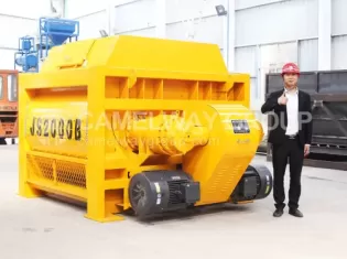 JS2000 Concrete Mixer,Twin Shaft Concrete Mixer,2000L Concrete Mixer