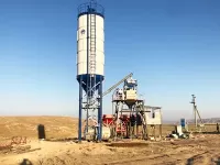 HZS25 Mini Concrete Batching Plant in South Africa