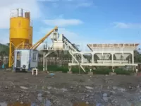 Mobile concrete batching plant in Sydney, Australia