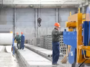 Precast concrete components production line