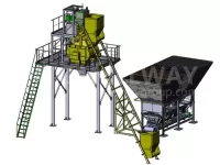 Skip Hoist Concrete Batching Plant