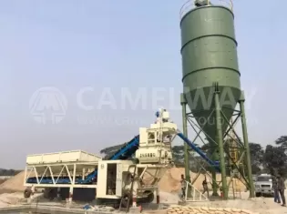 YHZS25 Mobile Concrete Batching Plant, 25m3/h Mobile Concrete Mixing Plant