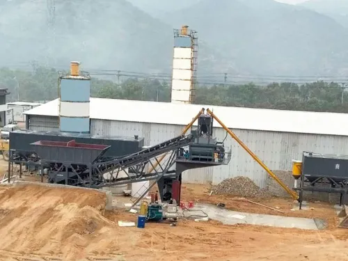 YHZS 100m3 mobile concrete batching plant 3