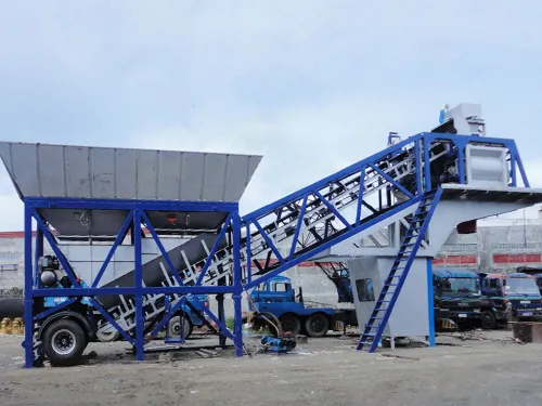 YHZS 100m3 mobile concrete batching plant 4