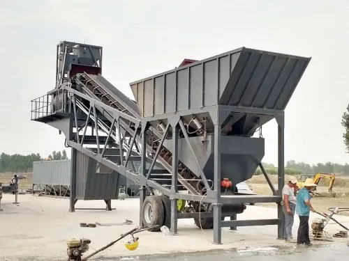 YHZS 100m3 mobile concrete batching plant