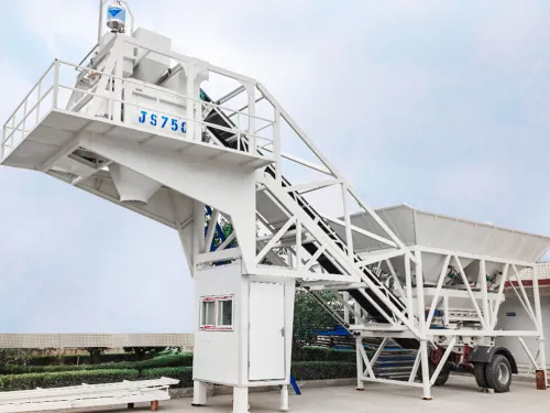 YHZS 35m3 mobile concrete batching plant 2