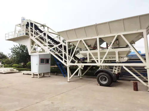 YHZS 35m3 mobile concrete batching plant 1