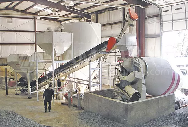 compact concrete batching plant on site concrete batching plant