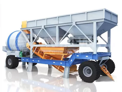 Drum Mobile Concrete Batching Plant