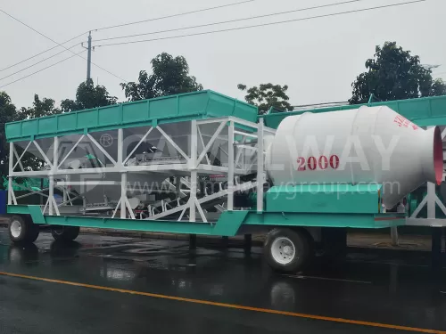 Drum Mobile Concrete Batching Plant