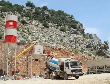 dry mix concrete batching plant