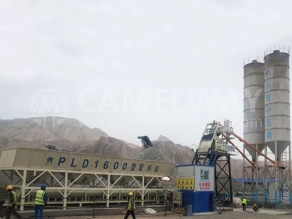 HZS50 Small Concrete Mixing Plant