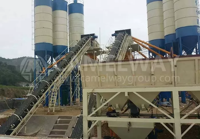 HZS90 Concrete Mixing Plant for sale