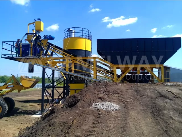 Mobile Concrete Batching Plant 35 cbm for Sale in Philippines