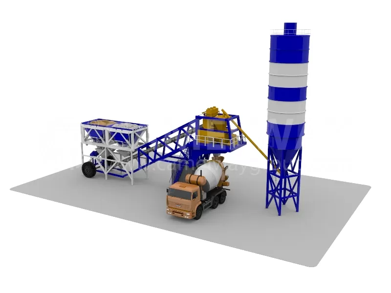 Mobile Concrete Batching Plant