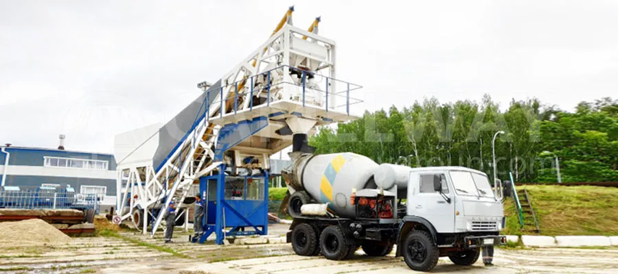 mobile concrete batching plant