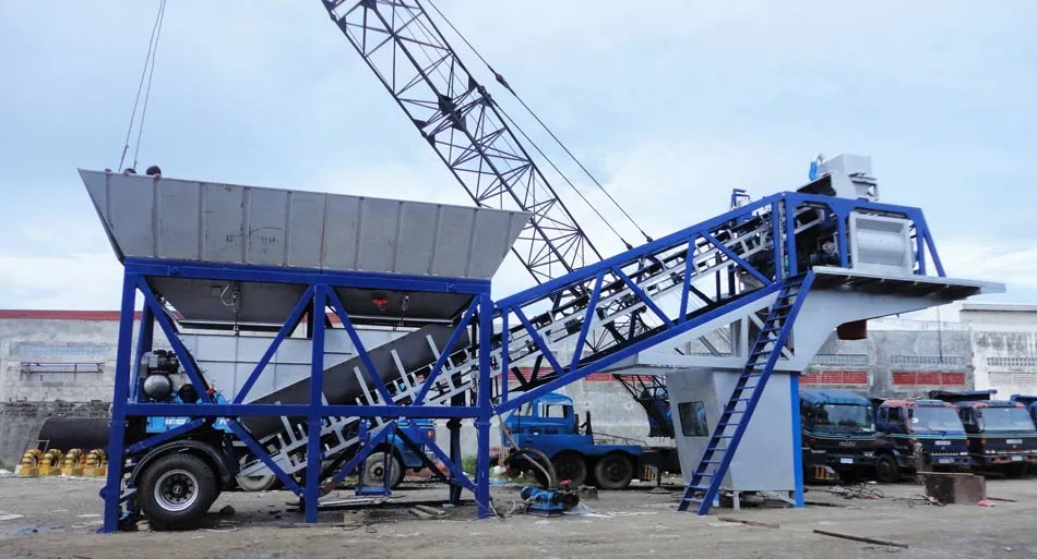 Mobile Concrete Batching Plant for Sale in Ethiopia