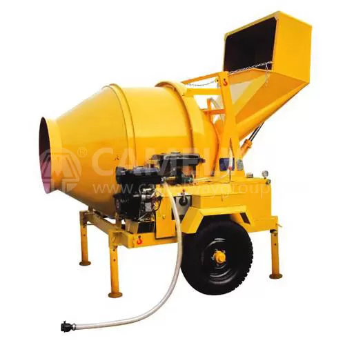Mobile Concrete Mixer With Hydraulic Loading