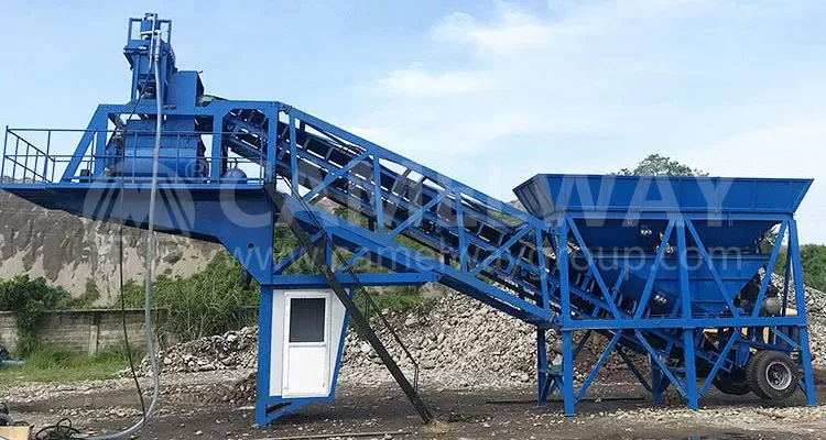 mobile concrete plants 25m3 h