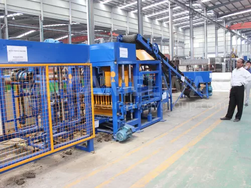 stationary block production line