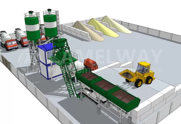 Stationary Concrete Batching Plant