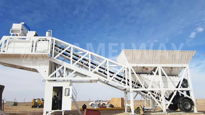 yhzs100 mobile concrete batching plant for sale