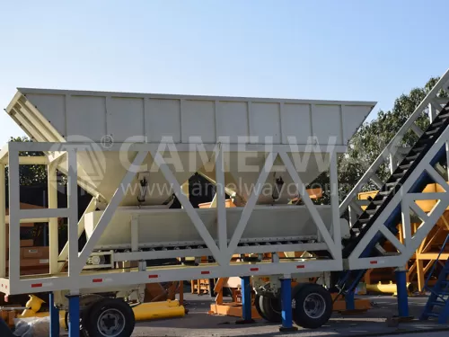 25 cubic Mobile Concrete Batching Plant