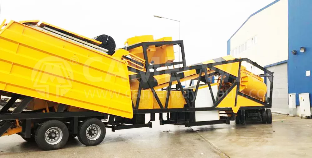 yhzs60 mobile concrete batching plant for sale