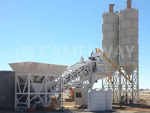 75 m3/h Mobile Concrete Batching Plant